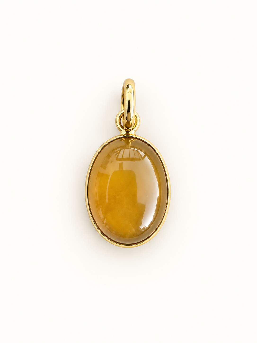 Gelber Chalcedon Anhänger