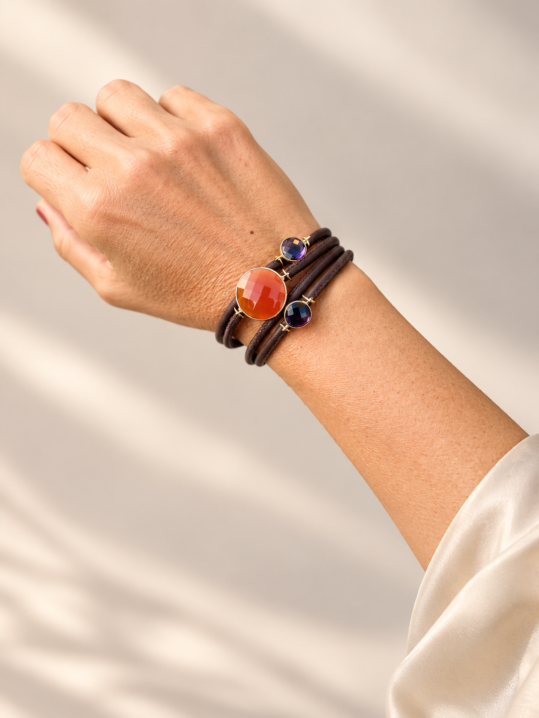 Ella Trio Karneol Amethyst